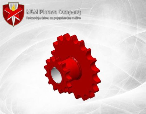 Dvojni lančanik Z13/19.05Z18/25.4 T70-10/21