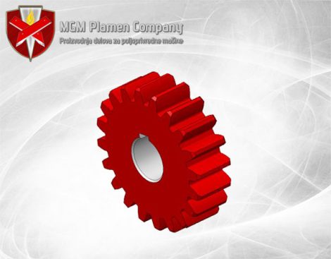 Zupčanik čistača Z20/4 d25 T70-10/41