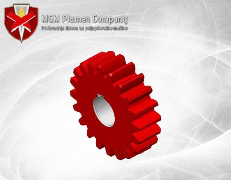 Zupčanik čistača Z20/4 d25 T70-10/40